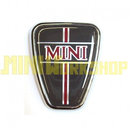 BADGE ANTERIORE COFANO ROSSO-GRIGIO -MINI-