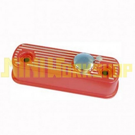 COPERCHIO PUNTERIE IN ALLUMINIO ROSSO SMALTATO CON TAPPO