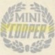 ADESIVO -MINI COOPER- LATERALE E BAGAGLIAIO - COLORE ARGENTO