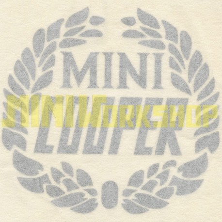ADESIVO -MINI COOPER- LATERALE E BAGAGLIAIO - COLORE ARGENTO