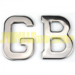 LOGO "GB" ADESIVO CROMATO PER BAGAGLIAIO