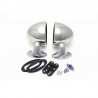 COPPIA DI SPECCHIETTI RETROVISORI A CUPOLA IN ACCIAIO INOX