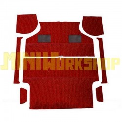 PAVIMENTO INTERNO IN MOQUETTE ROSSA - SET DA 8 PEZZI