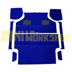 PAVIMENTO INTERNO IN MOQUETTE BLU - SET DA 8 PEZZI