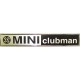 TARGHETTA BAULE POSTERIORE "MINI CLUBMAN"
