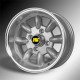 KIT N. 4 CERCHI IN LEGA 6.0x12 - MINILIGHT - ET-7 - COLORE ARGENTO