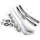 KIT TERGICRISTALLI ACCIAIO INOX CROMATI