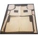 PAVIMENTO INTERNO IN MOQUETTE BEIGE - SET DA 8 PEZZI