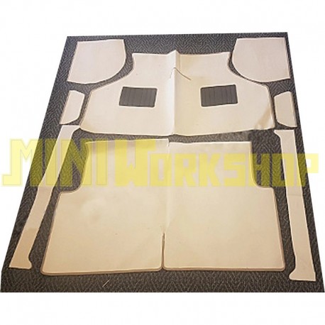 PAVIMENTO INTERNO IN MOQUETTE BEIGE - SET DA 8 PEZZI