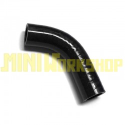 TUBO MANICOTTO RADIATORE SUPERIORE PICCOLO IN SILICONE NERO - MINI MK2