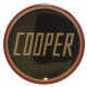 ADESIVO RESINATO BADGE COFANO - BAULE "COOPER" ROSSO - NERO (42MM)
