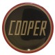 ADESIVO RESINATO BADGE COFANO - BAULE "COOPER" ROSSO - NERO (42MM)