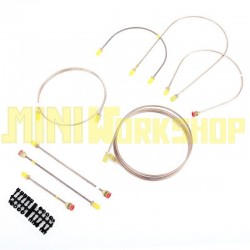 SET TUBI FRENO PER MINI MK1 COOPER S FINO AL 1965 - NO SERVO