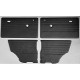 SET PANNELLI PORTA INTERNI VINILE - NERO - CUCITURA ROSSA