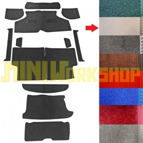 PAVIMENTO INTERNO IN MOQUETTE BEIGE - SET DA 12 PEZZI