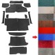 PAVIMENTO INTERNO IN MOQUETTE BLU - SET DA 12 PEZZI