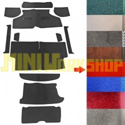 PAVIMENTO INTERNO IN MOQUETTE ROSSA - SET DA 12 PEZZI