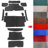 PAVIMENTO INTERNO IN MOQUETTE ROSSA - SET DA 12 PEZZI