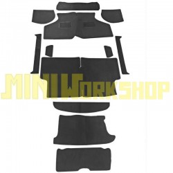 PAVIMENTO INTERNO IN MOQUETTE NERA - SET DA 12 PEZZI