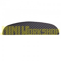 RIVESTIMENTO CAPPELLIERA IN SIMILPELLE NERA - CUCITURA DIAMANTE BLU - MINI FINO AL 1996