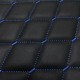 RIVESTIMENTO CAPPELLIERA IN SIMILPELLE NERA - CUCITURA DIAMANTE BLU - MINI FINO AL 1996